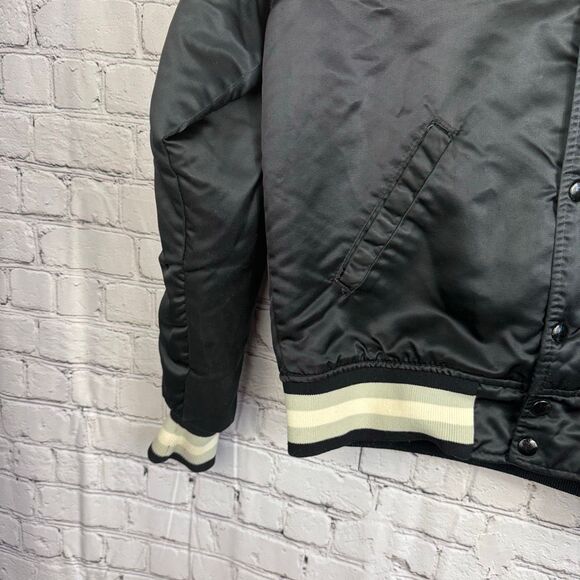 Vintage Starter Los Angeles Kings Varsity Jacket Satin Quilted Size Small - Picture 4 of 11